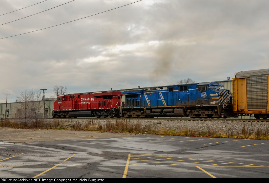 CP ES44AC & CEFX AC44CW Locomotives in the yard